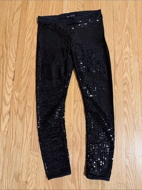 Urban Behavior Black Sequin Evening Leggings